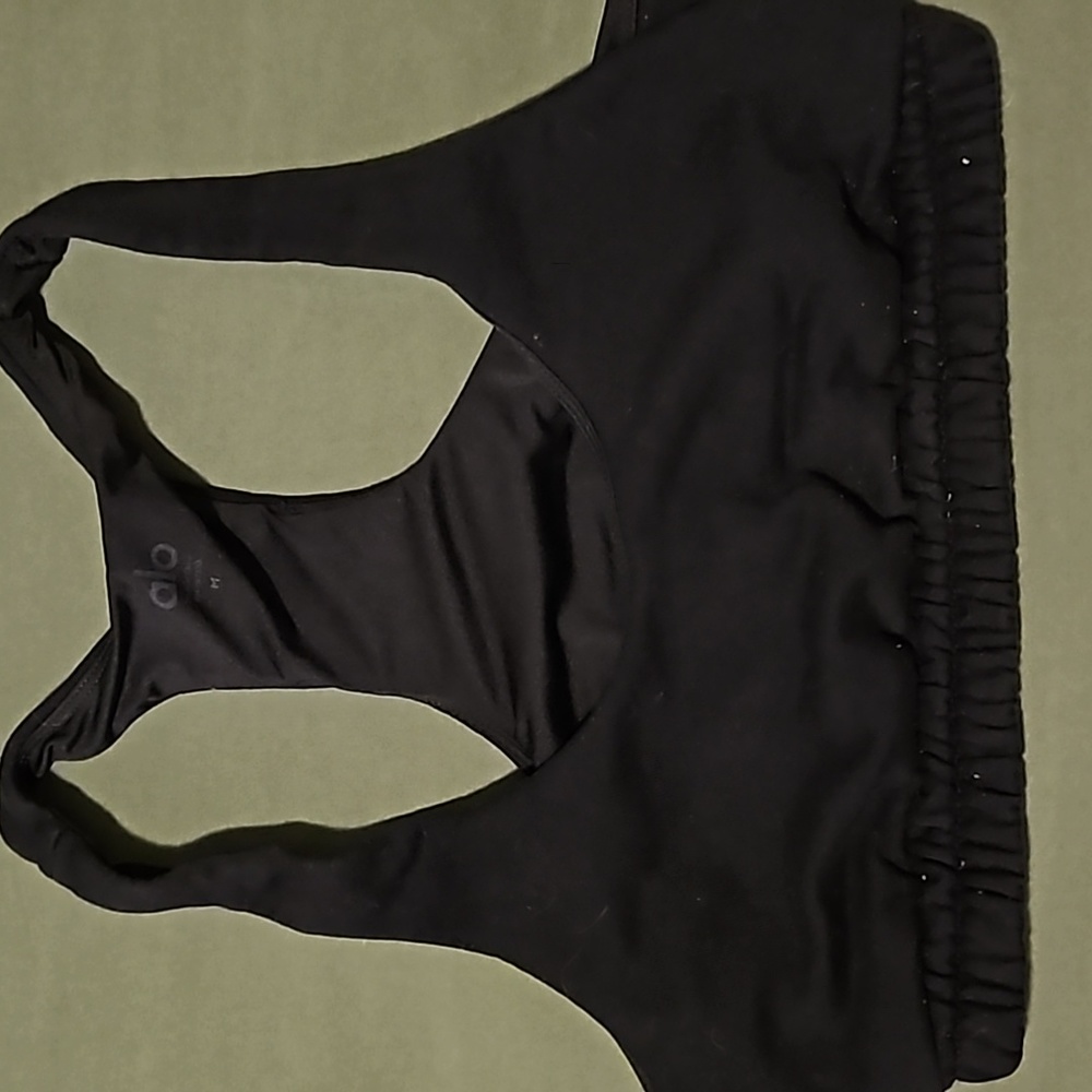 Alo yoga scoop neck sweatshirt bra